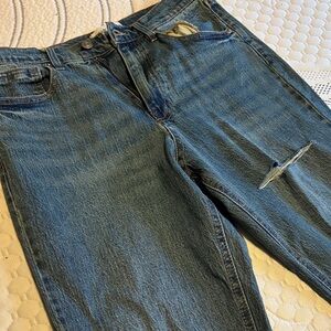 Fashion Nova Distressed Blue Jeans